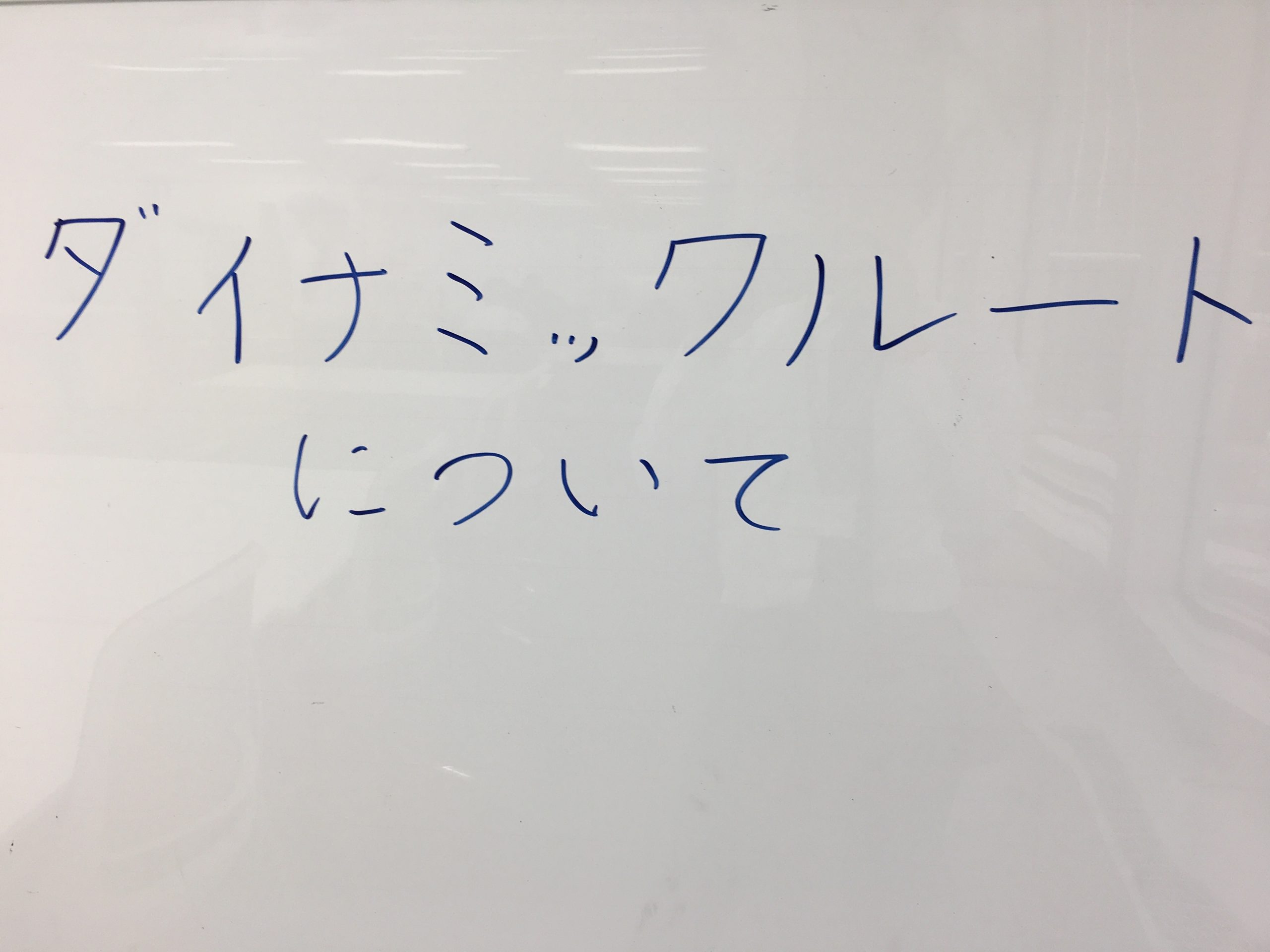 新卒研修日記 ダイナミックルートについて 12 03